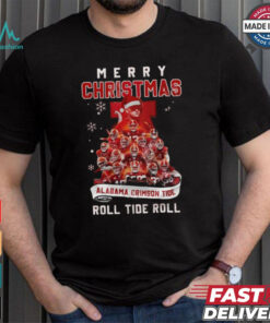 Merry Christmas Alabama Crimson Tide Roll Tide Roll 2024 Shirt