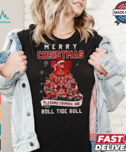 Merry Christmas Alabama Crimson Tide Roll Tide Roll 2024 Shirt