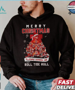 Merry Christmas Alabama Crimson Tide Roll Tide Roll 2024 Shirt