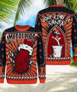 Metallica St Anger Some Kind Of Santa Christmas Style Holiday Merch Ugly Sweater