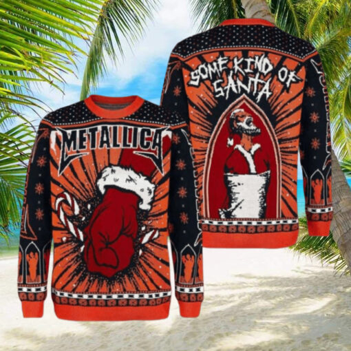 Metallica St Anger Some Kind Of Santa Christmas Style Holiday Merch Ugly Sweater