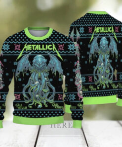 Metallica The Call Of Ktulu 2024 Knitted Christmas Ugly Sweater