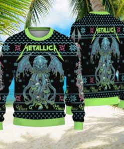 Metallica The Call Of Ktulu 2024 Knitted Christmas Ugly Sweater