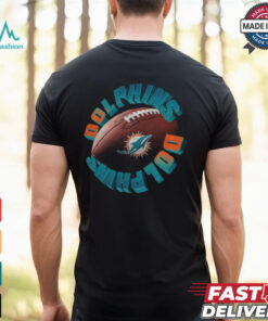 Miami Dolphins Spiral Heavyweight T Shirt