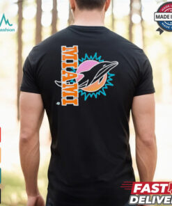 Miami Dolphins x Aleali May Black T Shirts
