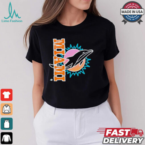 Miami Dolphins x Aleali May Black T Shirts