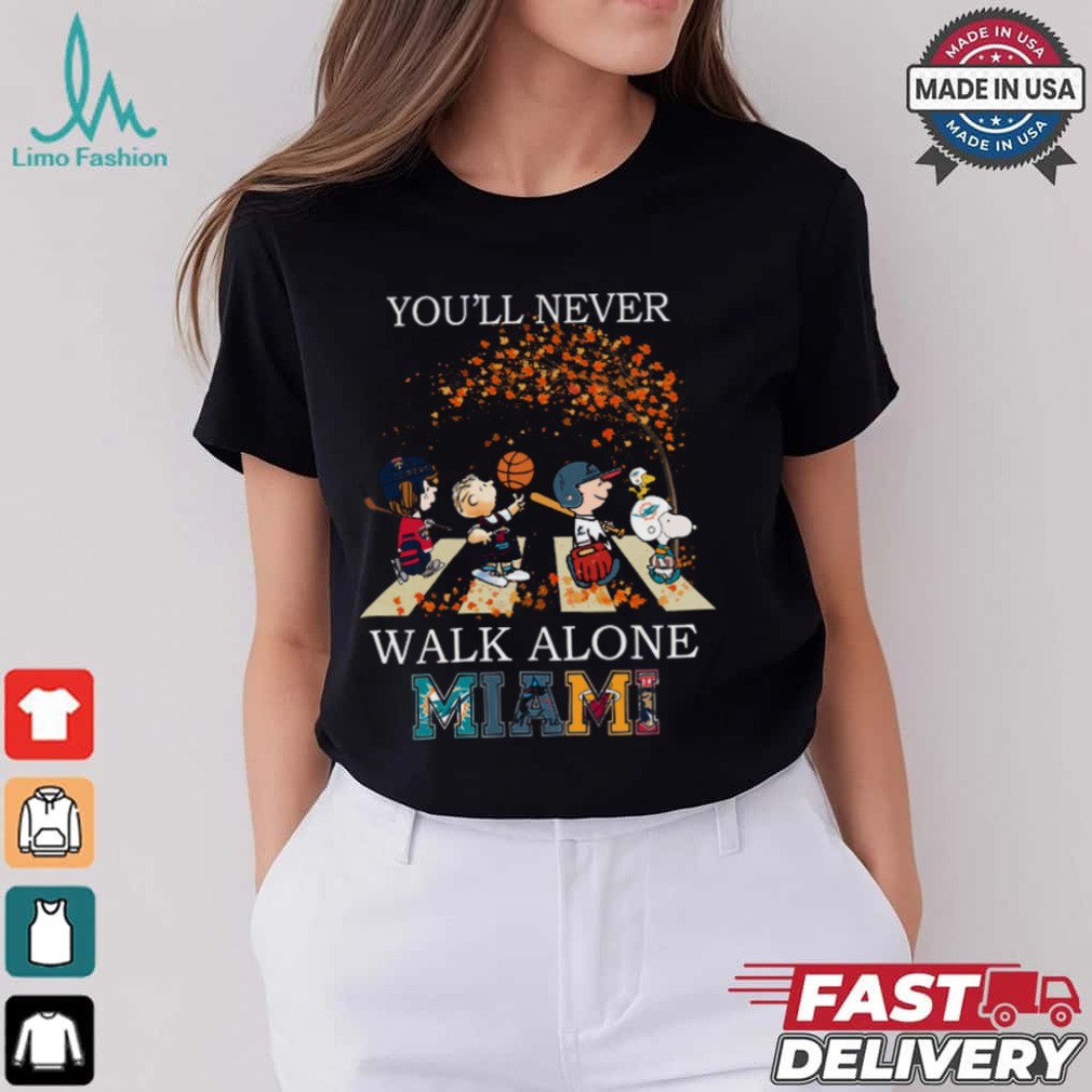Miami You'll Never Walk Alone Peanuts Shirt Miami You'll Never Walk Alone Peanuts Shirt