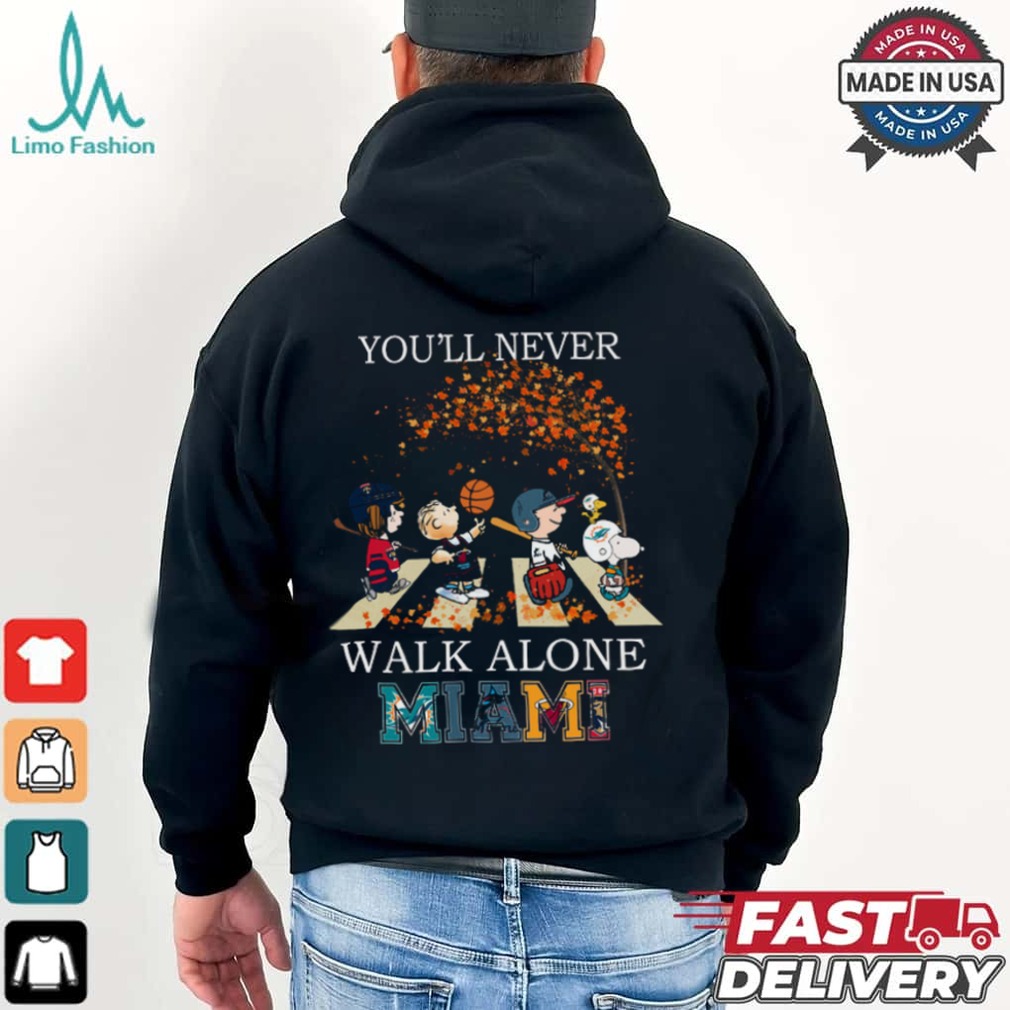 Miami You'll Never Walk Alone Peanuts Shirt Miami You'll Never Walk Alone Peanuts Shirt