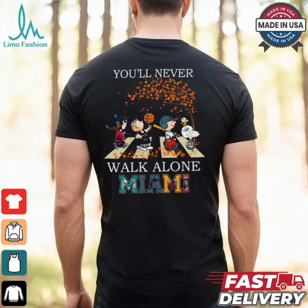 Miami You'll Never Walk Alone Peanuts Shirt Miami You'll Never Walk Alone Peanuts Shirt