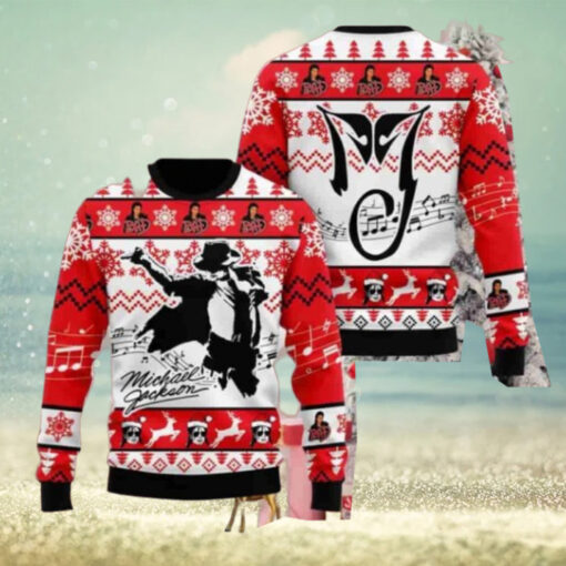 Michael Jackson With Signature Christmas Sweater Chirstmas Gifts 2024 Xmas For Family And Friends Ugly Sweater