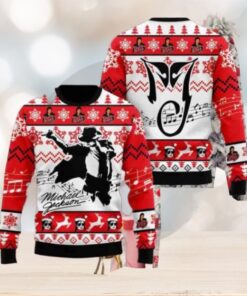 Michael Jackson With Signature Christmas Sweater Chirstmas Gifts 2024 Xmas For Family And Friends Ugly Sweater