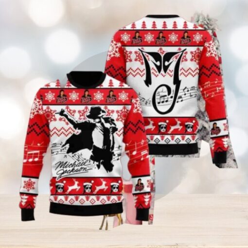 Michael Jackson With Signature Christmas Sweater Chirstmas Gifts 2024 Xmas For Family And Friends Ugly Sweater