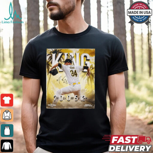 Michael King San Diego Padres MLB 700512 Signature Poster t shirt