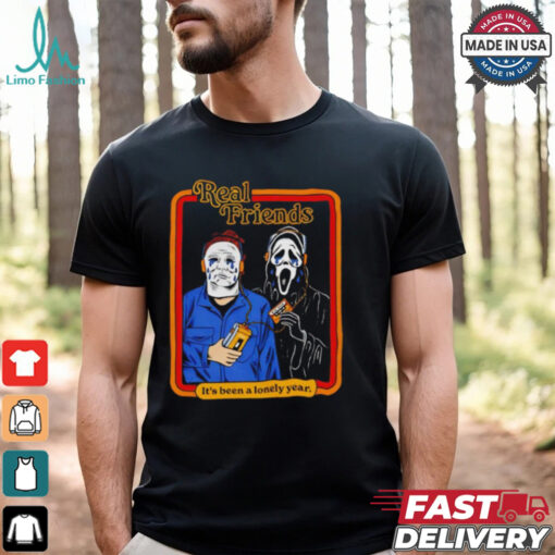 Michael Myers vs Ghostface real friends it’s been a lonely year Halloween shirt