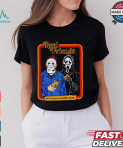 Michael Myers vs Ghostface real friends it’s been a lonely year Halloween shirt