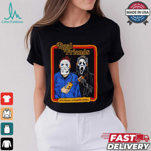 Michael Myers vs Ghostface real friends it’s been a lonely year Halloween shirt