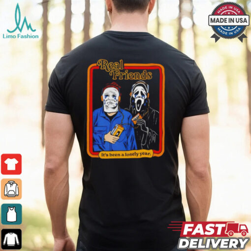 Michael Myers vs Ghostface real friends it’s been a lonely year Halloween shirt