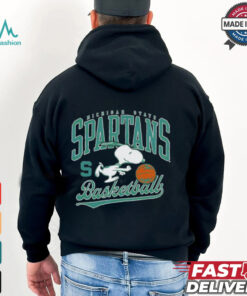 Michigan State Spartans basketball Snoopy shirt