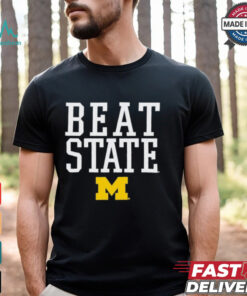 Michigan Wolverines Beat State Rally Call NCAA t shirt