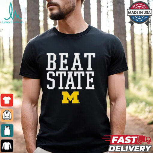 Michigan Wolverines Beat State Rally Call NCAA t shirt