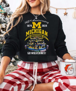 Michigan Wolverines Football 145th Anniversary 1879 2024 Go Wolverines T Shirt