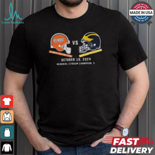 Michigan Wolverines vs Illinois Football October 19, 2024 Matchup Set T Shirt