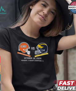 Michigan Wolverines vs Illinois Football October 19, 2024 Matchup Set T Shirt