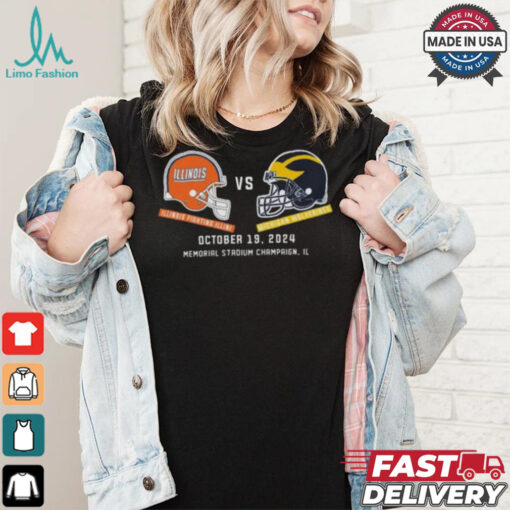 Michigan Wolverines vs Illinois Football October 19, 2024 Matchup Set T Shirt