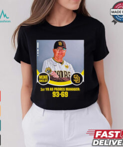 Mike Shildt 1st YR AS Padres Manager 93 69 Poster t shirt