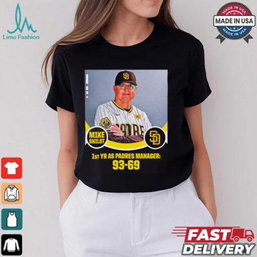 Mike Shildt 1st YR AS Padres Manager 93 69 Poster t shirt