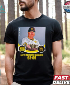 Mike Shildt 1st YR AS Padres Manager 93 69 Poster t shirt