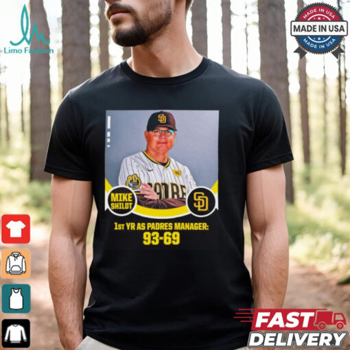 Mike Shildt 1st YR AS Padres Manager 93 69 Poster t shirt