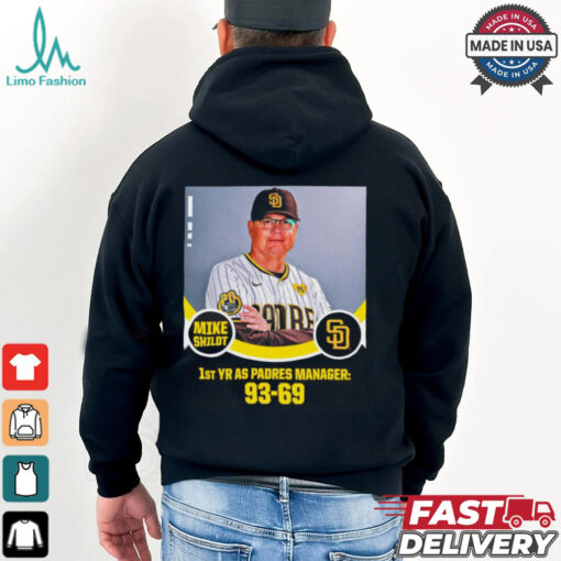 Mike Shildt 1st YR AS Padres Manager 93 69 Poster t shirt