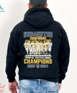 Milwaukee Brewers Undaunted Back 2 Back NL Central Champions 2023 2024 Shirt