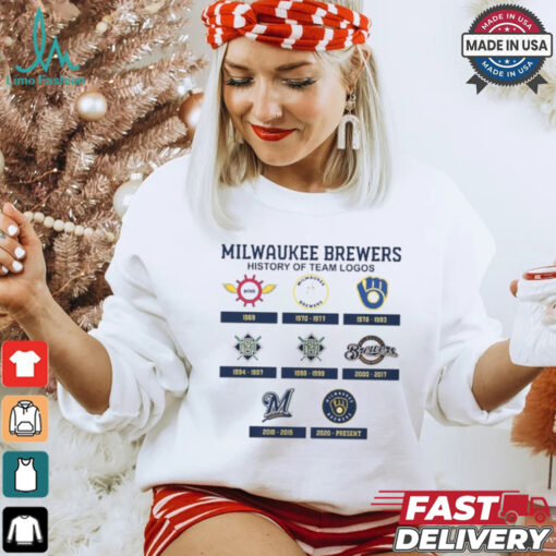 Milwaukee Brewers history of team logos shirt