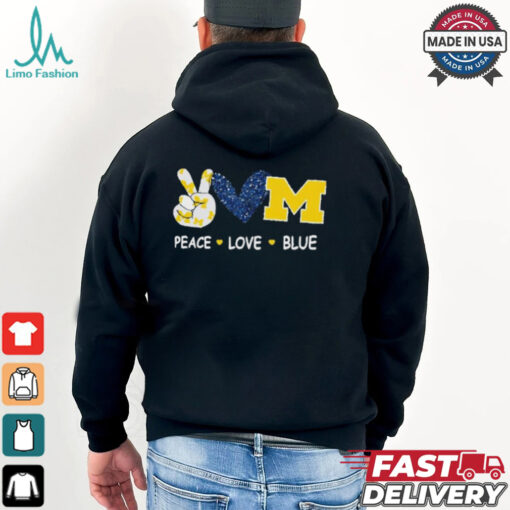 Milwaukee Brewers peace love blue shirt