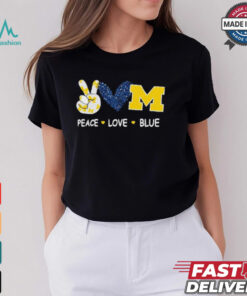 Milwaukee Brewers peace love blue shirt