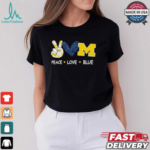 Milwaukee Brewers peace love blue shirt