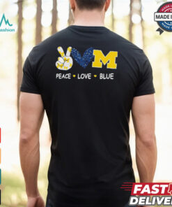 Milwaukee Brewers peace love blue shirt