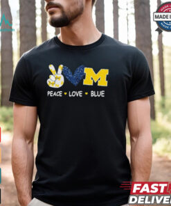 Milwaukee Brewers peace love blue shirt