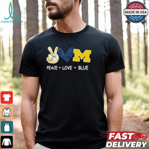 Milwaukee Brewers peace love blue shirt