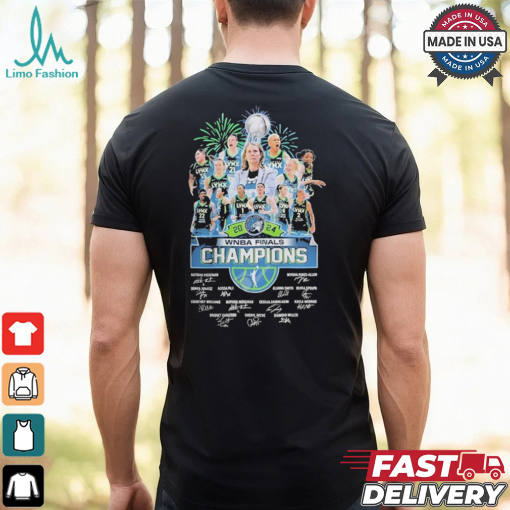 Minnesota Lynx 2024 WNBA Finals Champions Signatures Shirt Minnesota Lynx 2024 WNBA Finals Champions Signatures Shirt