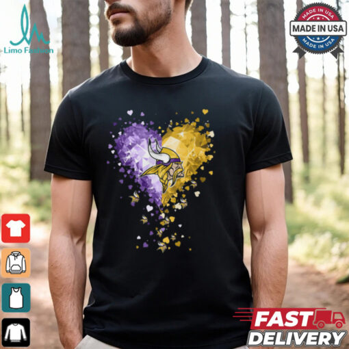 Minnesota Vikings Crystal Heart Shirt