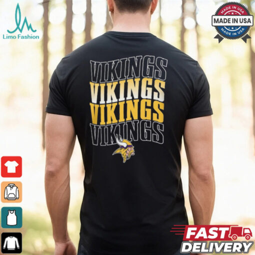 Minnesota Vikings Four Team Name Logo Fleece Shirt