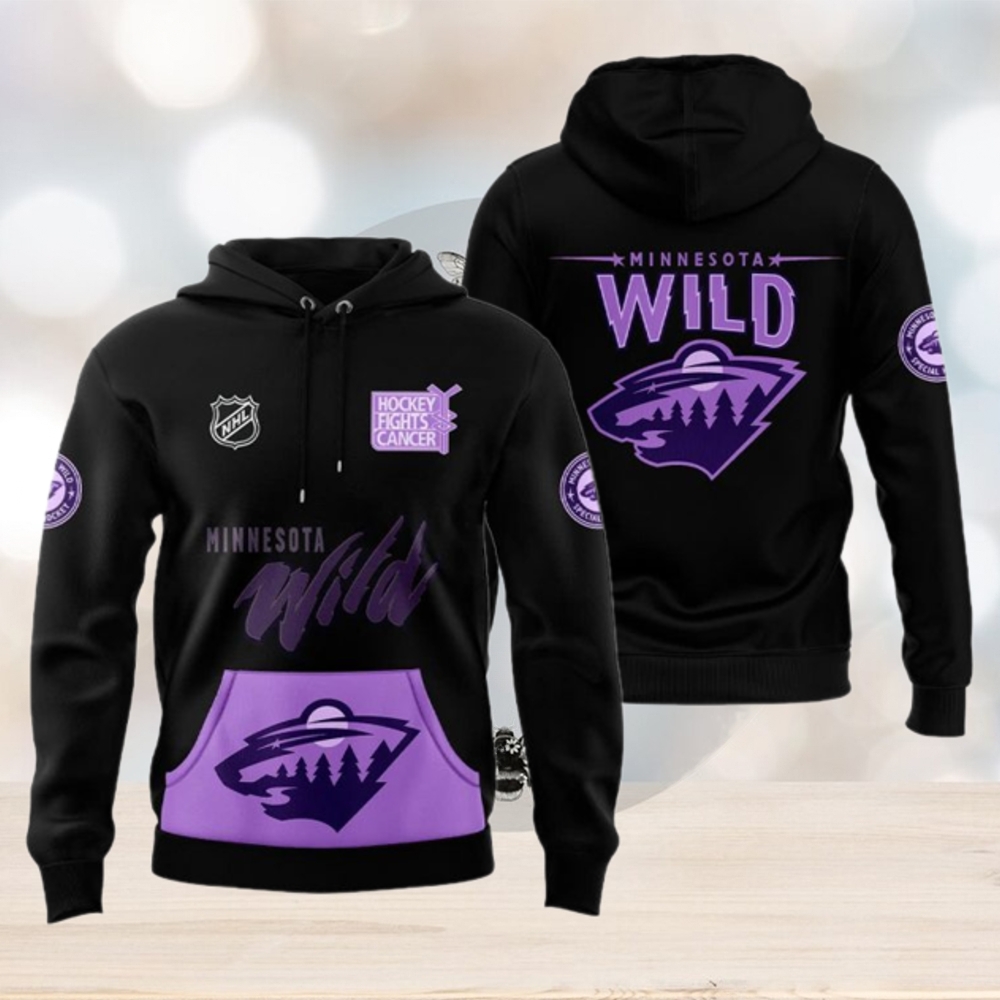 Minnesota Wild x Hockey Fights Cancer 2024 Hoodie Minnesota Wild x Hockey Fights Cancer 2024 Hoodie