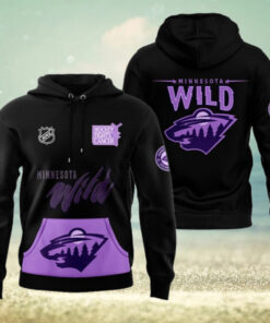Minnesota Wild x Hockey Fights Cancer 2024 Hoodie