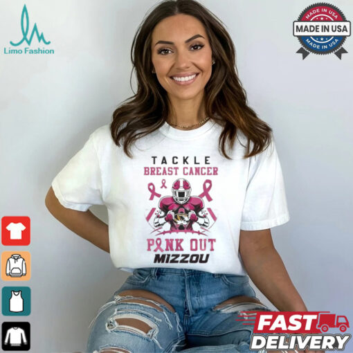 Missouri Tigers Tackle Breast Cancer Pink Out 2024 T Shirt White