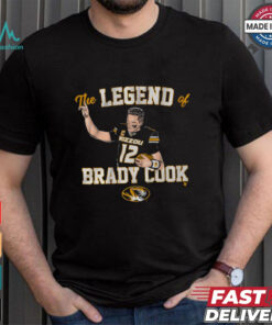 Mizzou Football The Legend Of Brady Cook T Shirt