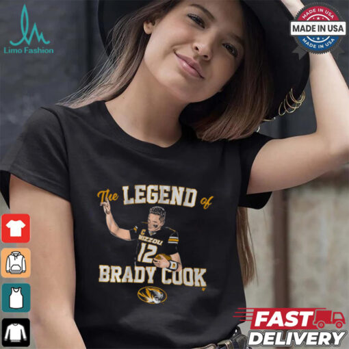 Mizzou Football The Legend Of Brady Cook T Shirt