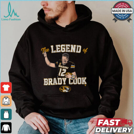 Mizzou Football The Legend Of Brady Cook T Shirt